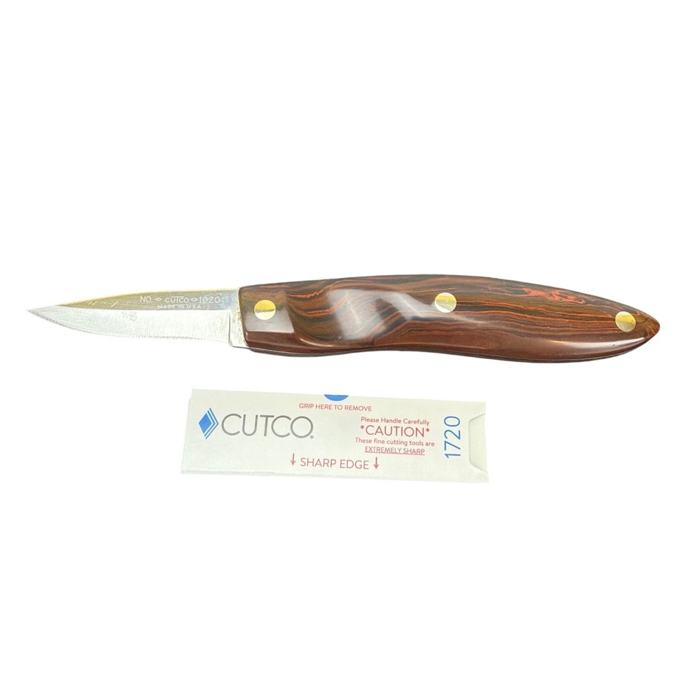 Vtg Cutco #1020 (current #1720) Paring Knife American Made Straight Edge Blade
